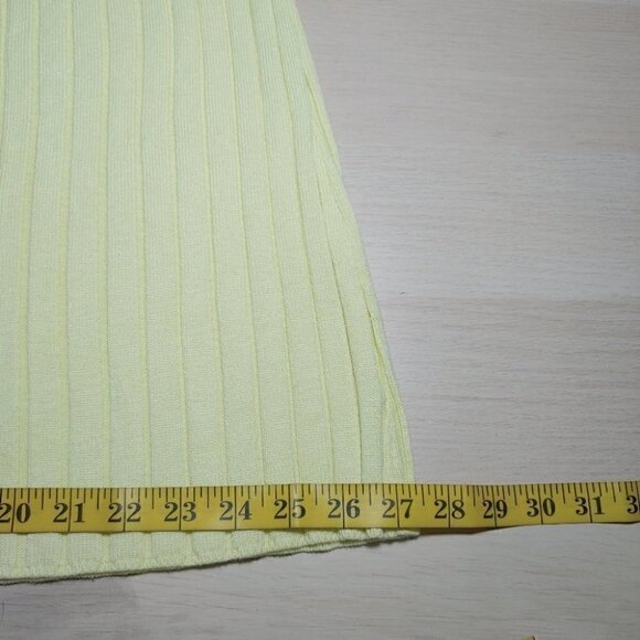 NWOT ANTHROPOLOGY yellow ribbed knit tank top - Picture 8 of 13